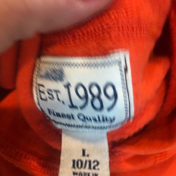 Children’s place boys size large orange hoodie graphic - Picture 10 of 12